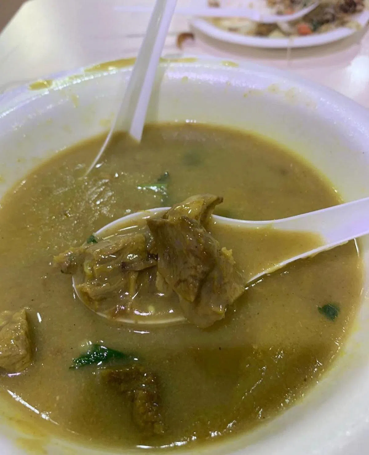 本地美食咖喱羊肉汤。（Instagram截图） 