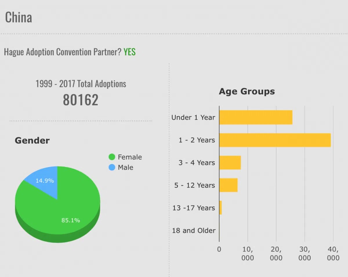 （美国国务院领事事务局国家收养部） 