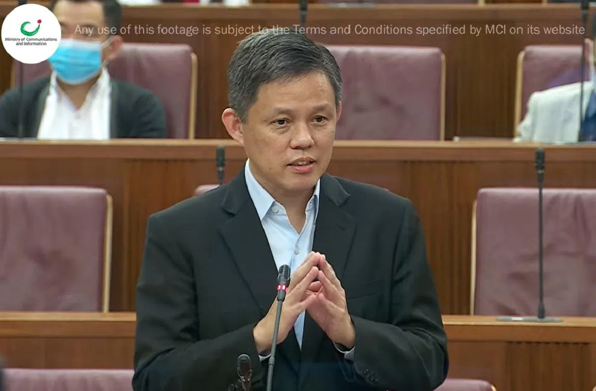 新加坡教育部长陈振声。（Gov.sg国会视频截图）