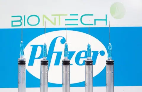 辉瑞（Pfizer）—BioNTech疫苗。（路透社）