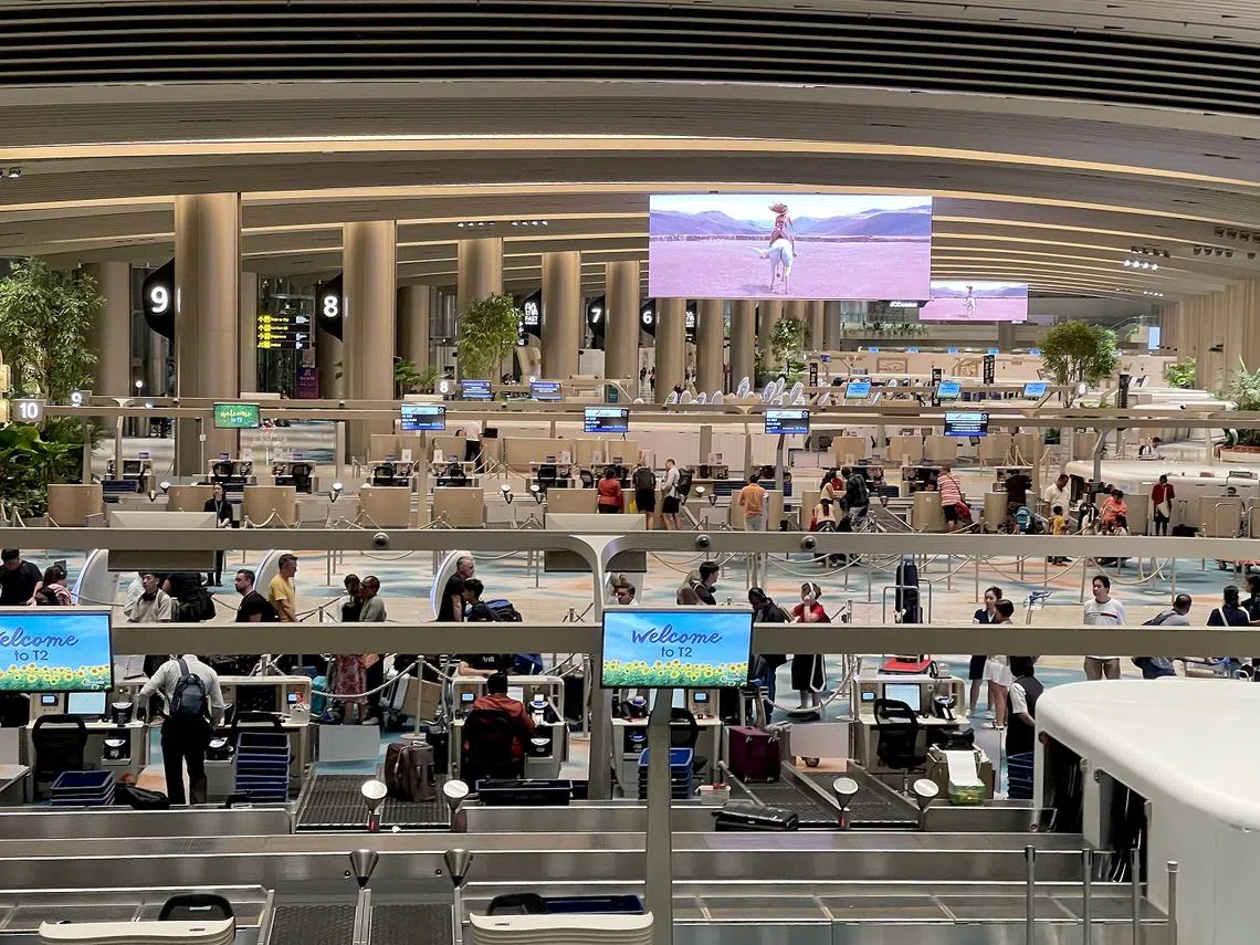 新加坡樟宜机场。（联合早报）