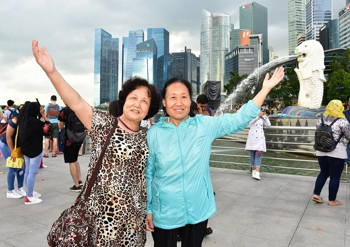 鱼尾狮等新加坡旅游胜地，可能很快会再迎来大批中国游客。（海峡时报）