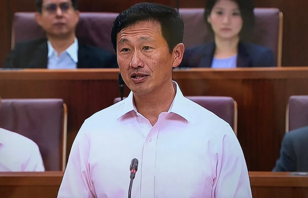  教育部长王乙康。（国会视频截图） 