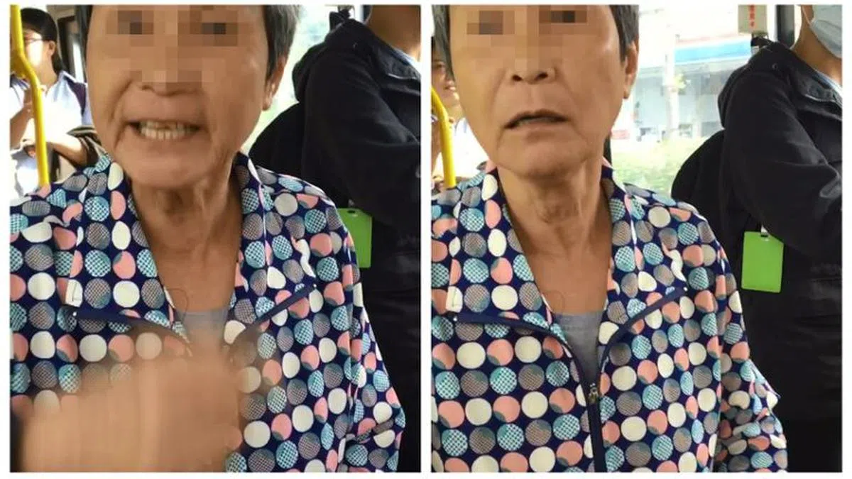  台湾妇人飙骂逼女孩让座（互联网） 