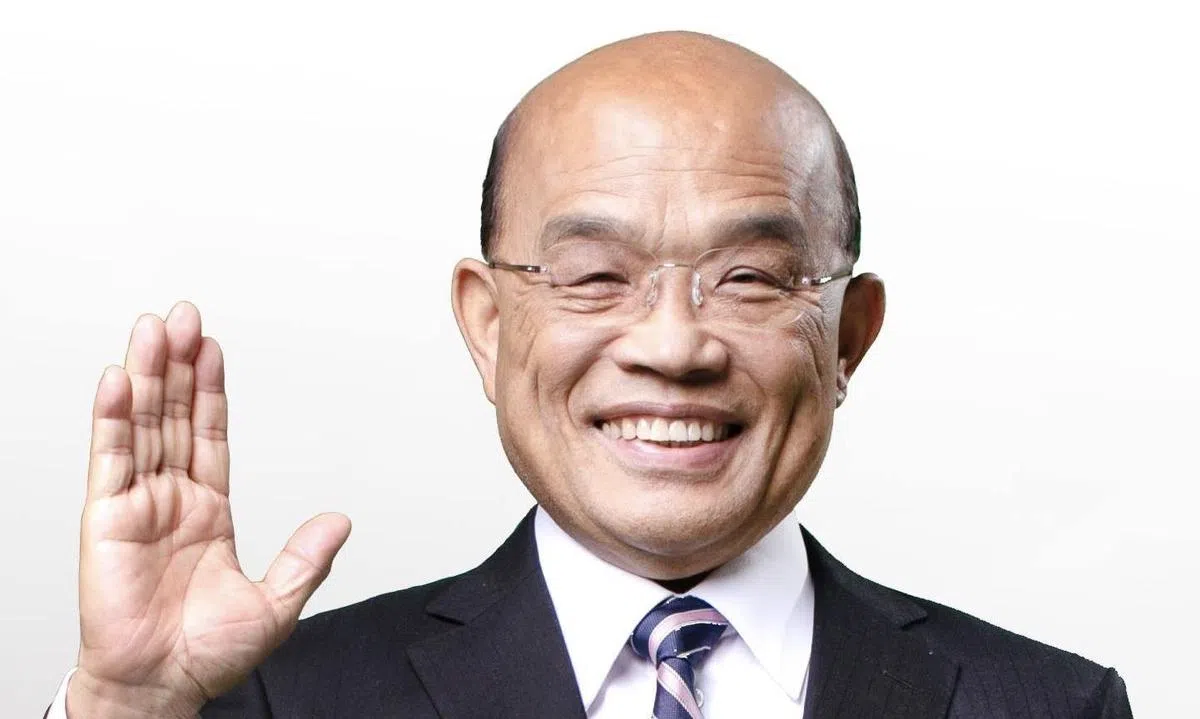  苏贞昌善用诙谐话语宣传政策。（互联网） 