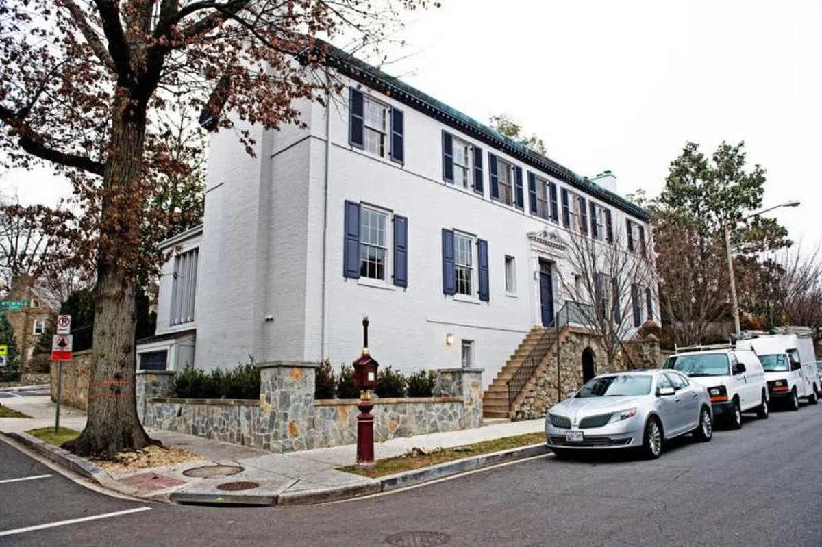  伊凡卡和库斯纳位于华盛顿高级社区的住所。（法新社） 