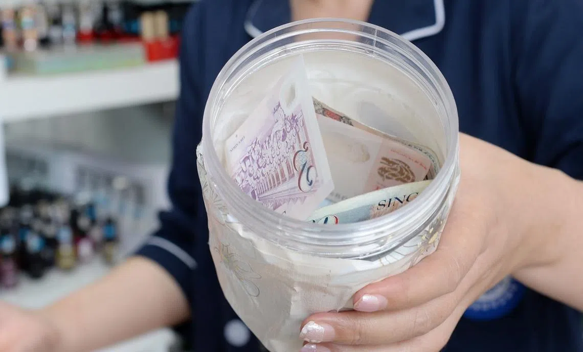 小费文化在新加坡并不普及。（联合早报示意图）