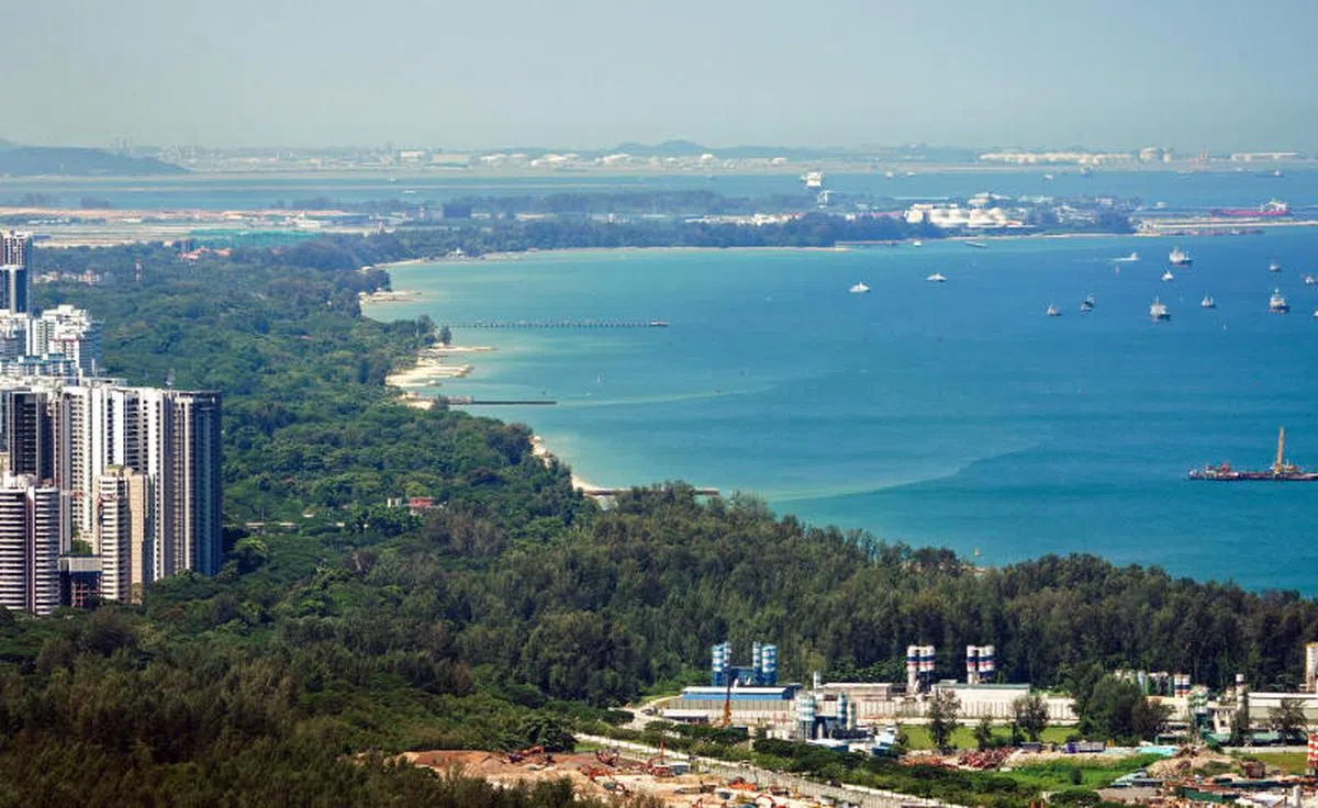 图为我国东南部海岸线。（联合早报）