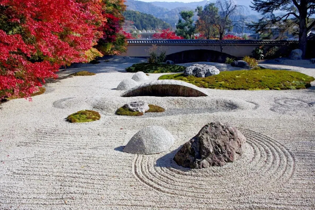  日本景观设计中颇有禅意的枯山水庭院。（互联网） 