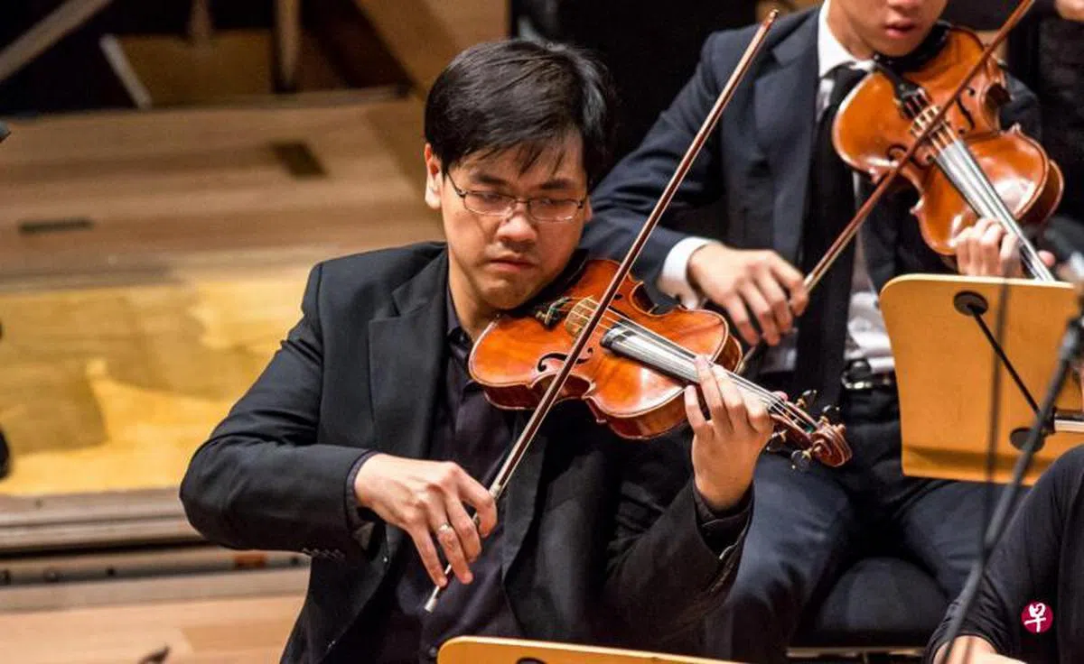  小提琴家曾勇涵。（联合早报） 