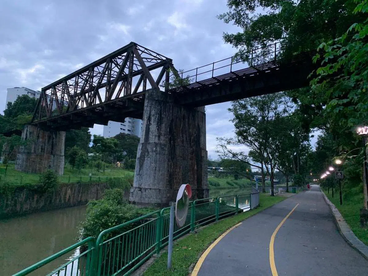  裕廊铁路（Jurong railway）。（叶孝忠摄） 