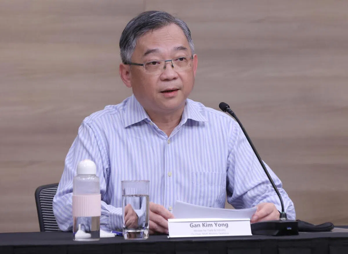  联合领导抗疫跨部门工作小组的贸工部长颜金勇。（通讯及新闻部） 