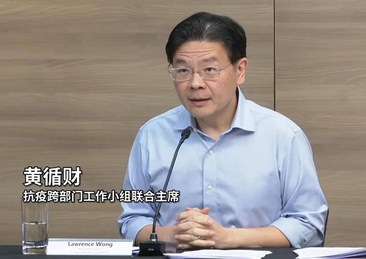  政府跨部门抗疫工作小组联合主席黄循财。（视频截图） 