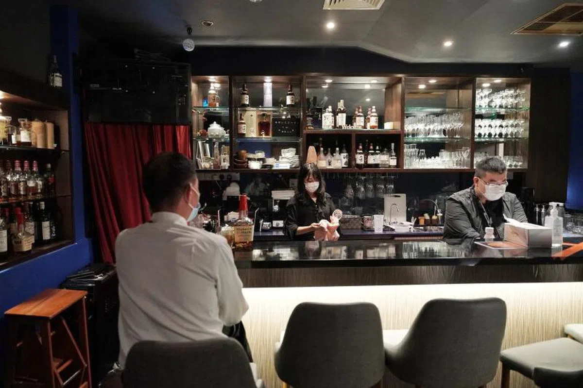  位于卡佩芝大厦的Bell Bar。（联合早报） 