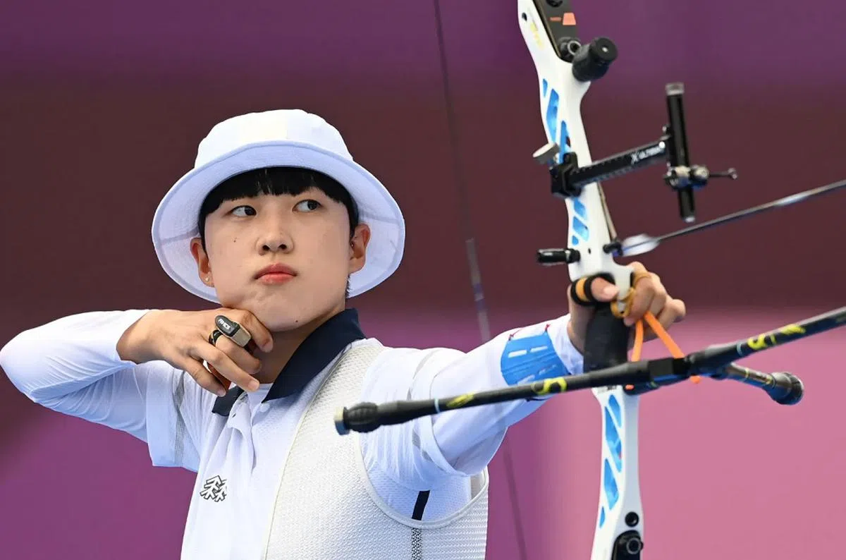韩国射箭女选手安山的一头短发，在舆论掀起轩然大波。（互联网）
