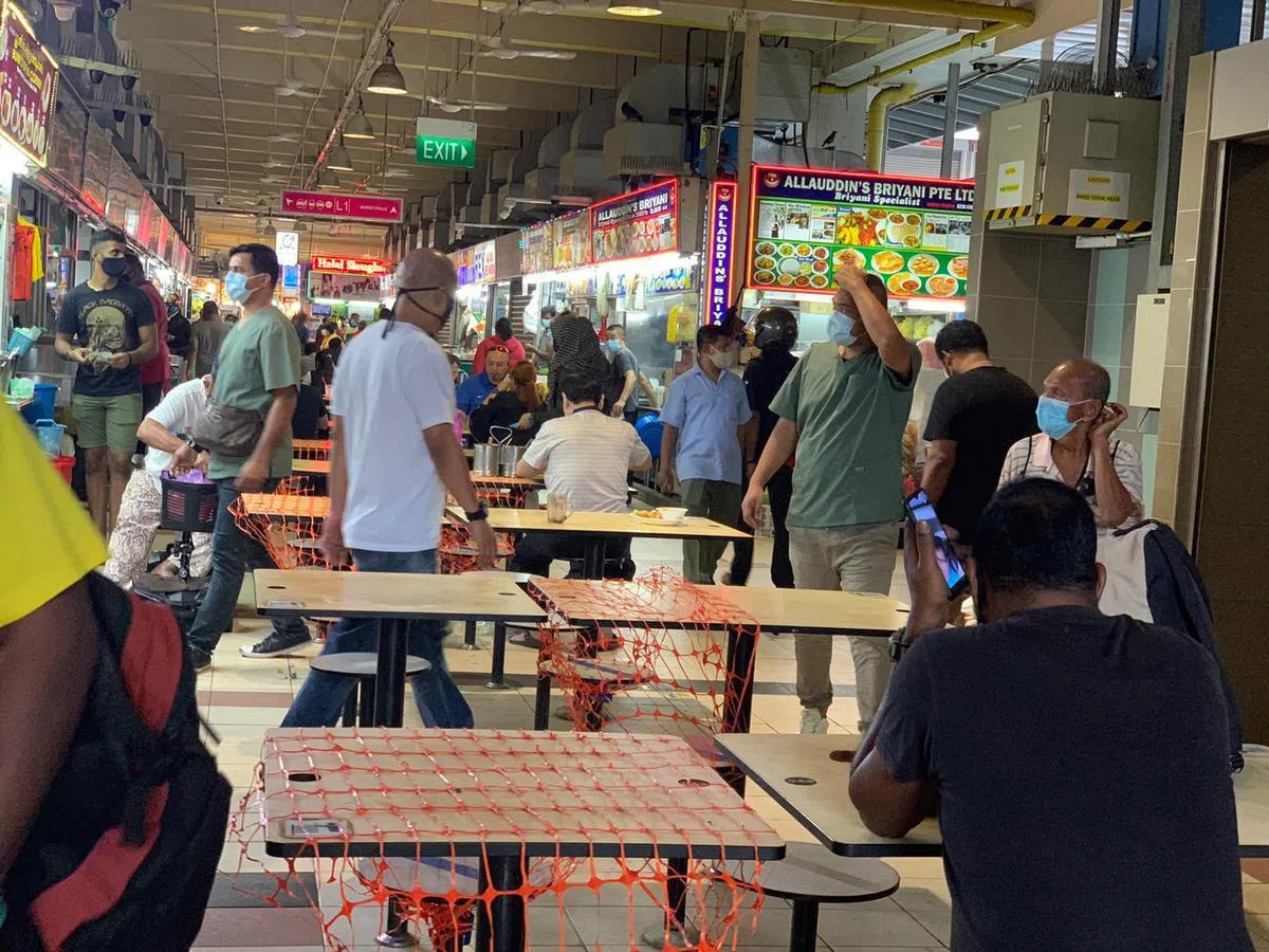  竹脚巴剎小贩中心。（蚁粉提供） 