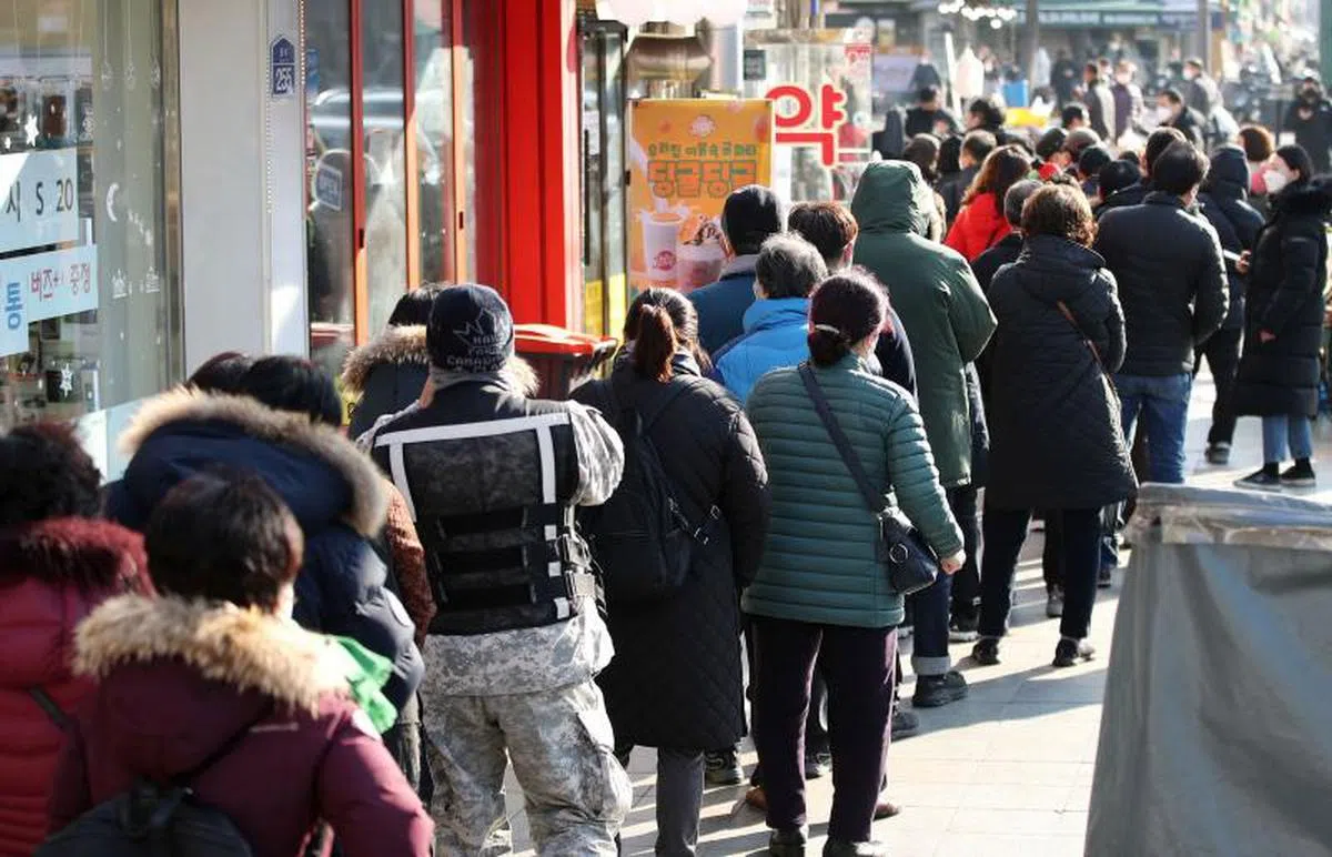  韩国已经成为中国以外确诊病例数最多的国家。（法新社） 