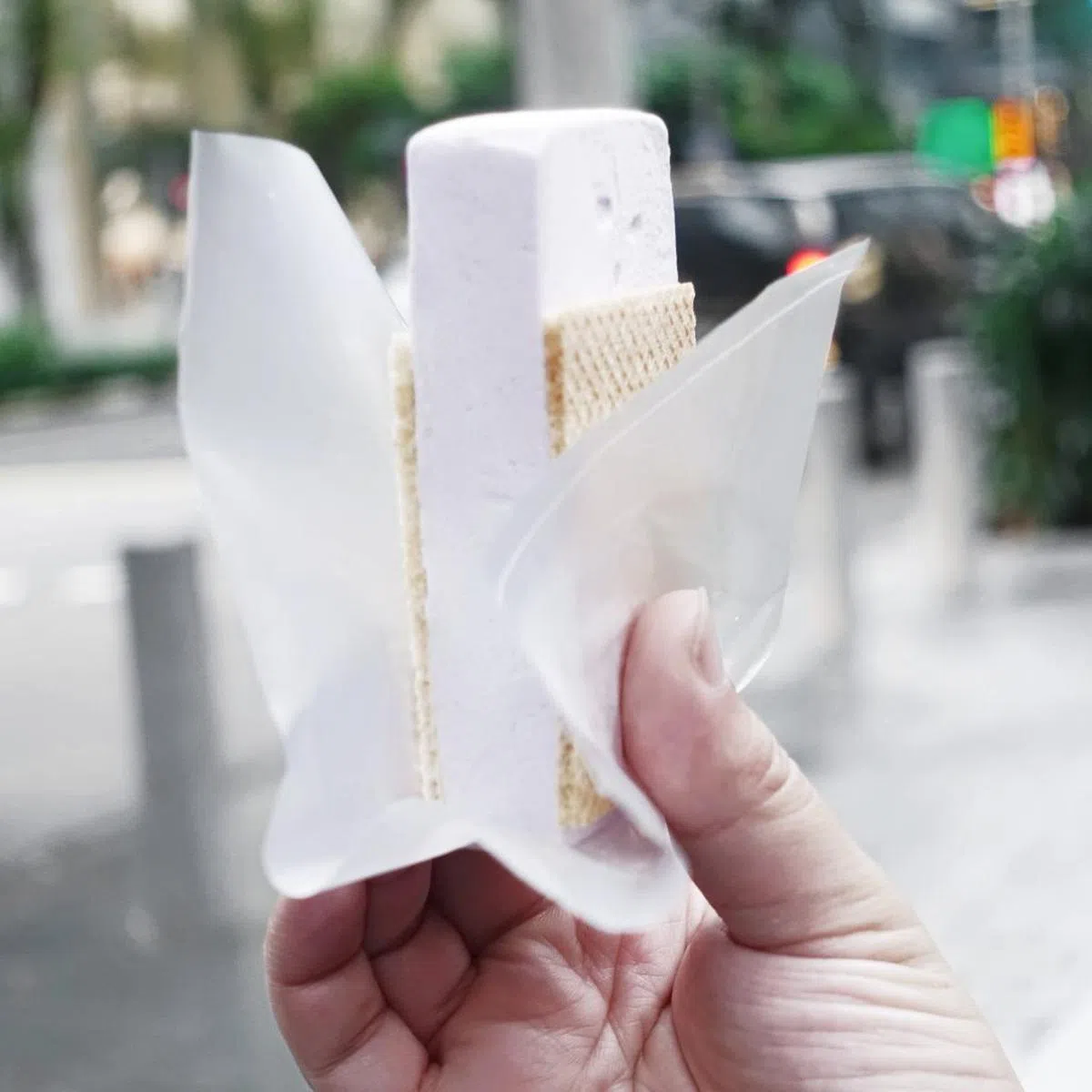  用饼干夹着的冰淇淋三明治。（互联网） 