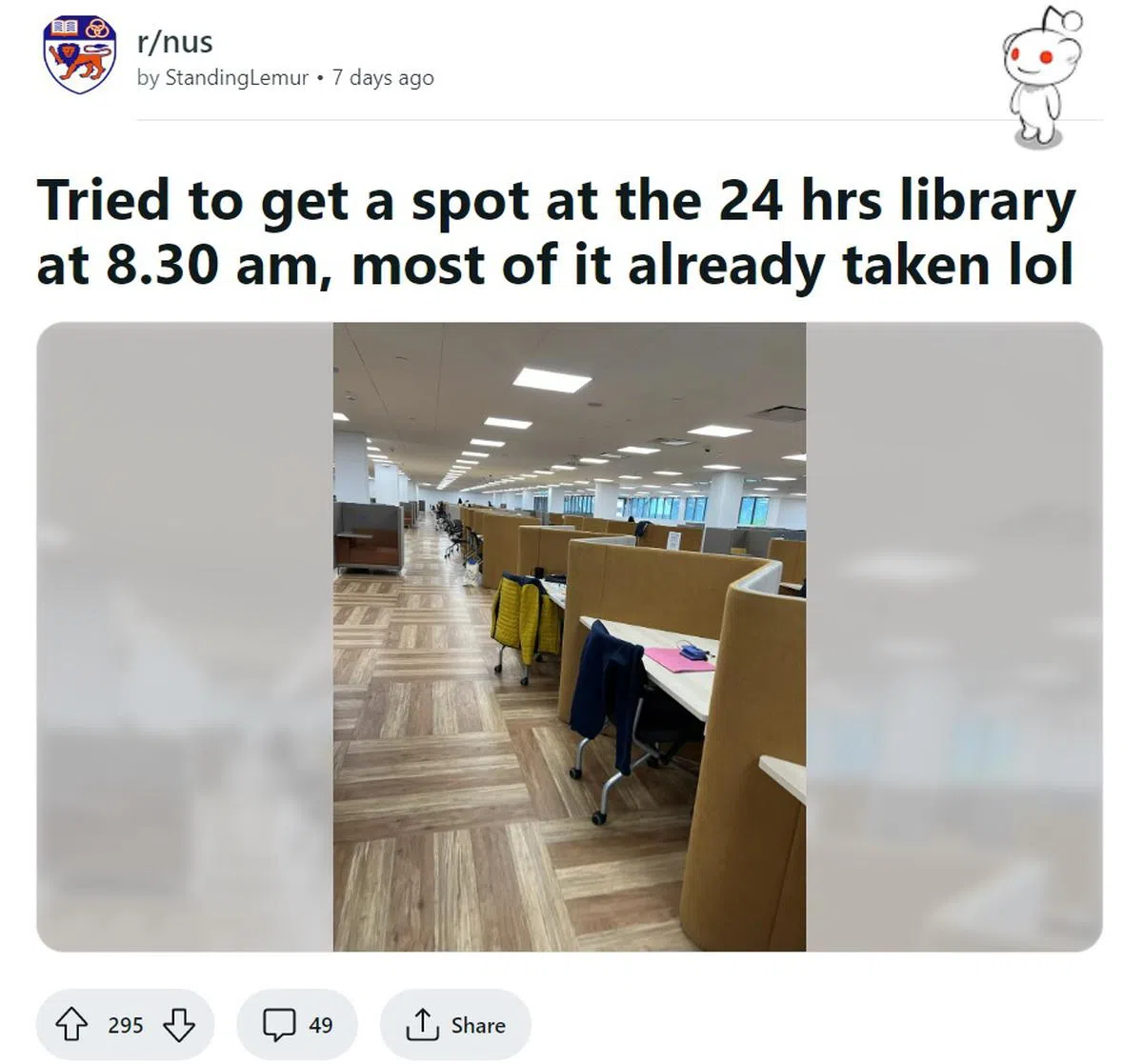 （Reddit网络论坛截图 @StandingLemur）