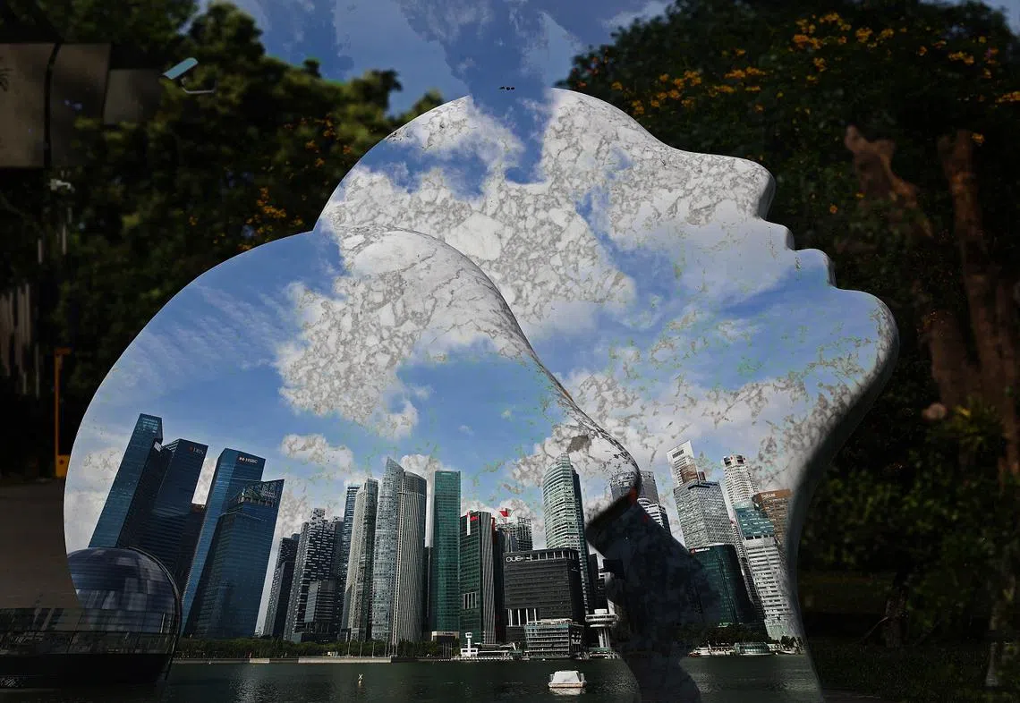 黄循财总理形容今年的预算案“进一步推进新加坡携手前进运动议程，集合了人们的理想和观点，致力于保持社会凝聚力和团结”。（联合早报）