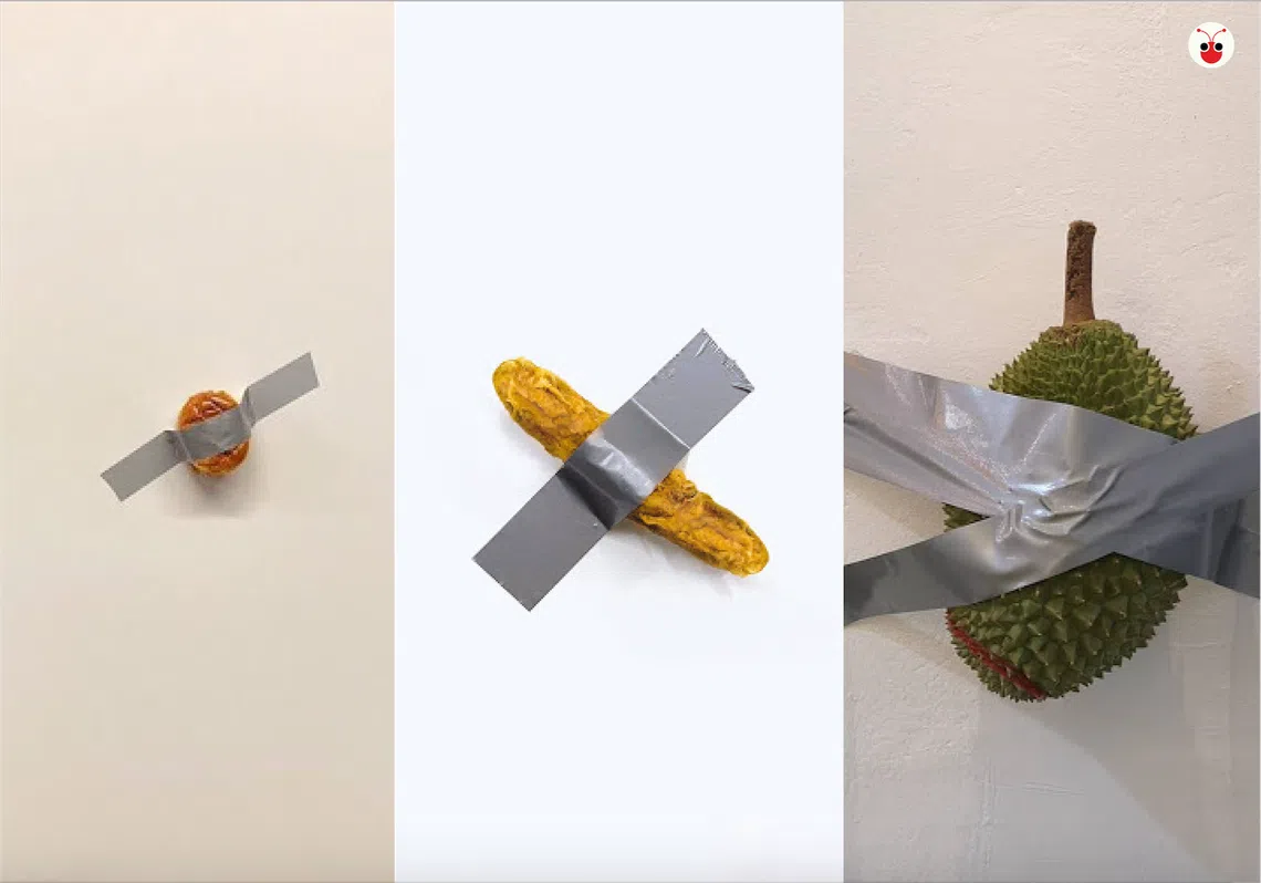 一个香蕉艺术品的“壮烈牺牲”却意外地掀起了全球跟风热潮。（叶安琪制图）