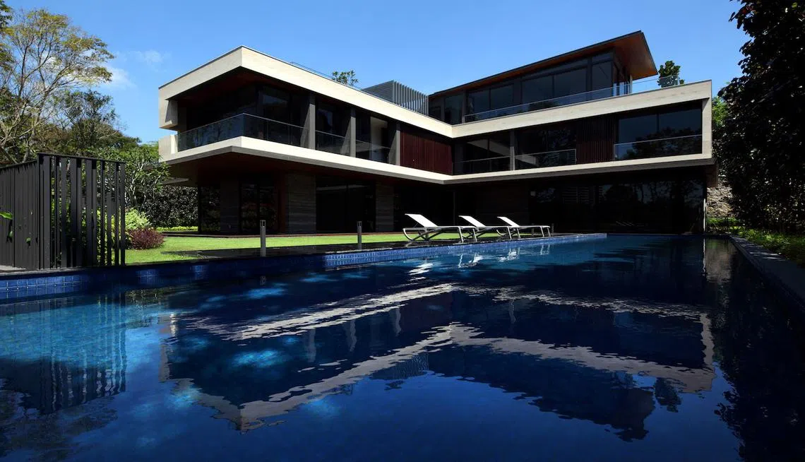 圣淘沙湾贝尔蒙特路的豪华别墅。（互联网）