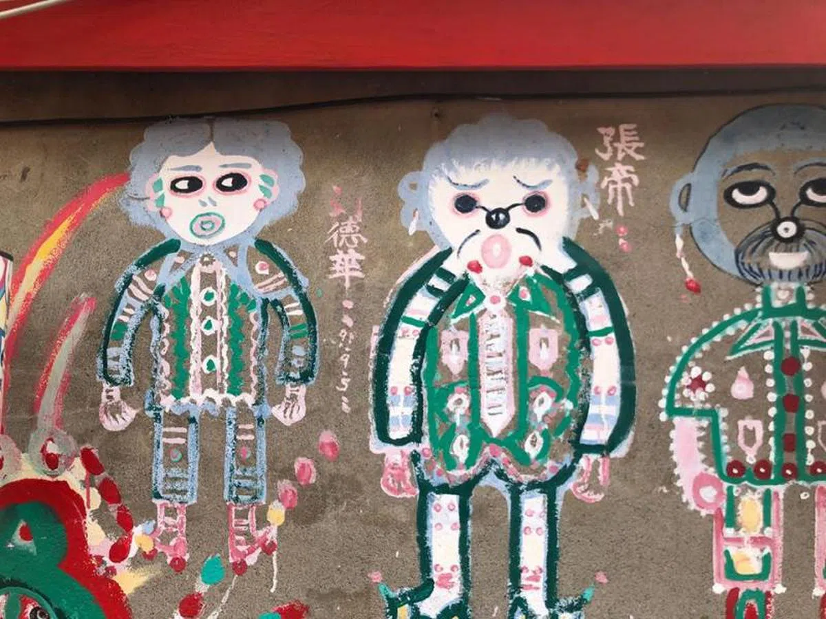  彩虹爷爷眼中的天王巨星刘德华和张帝。（卢丽珊摄） 