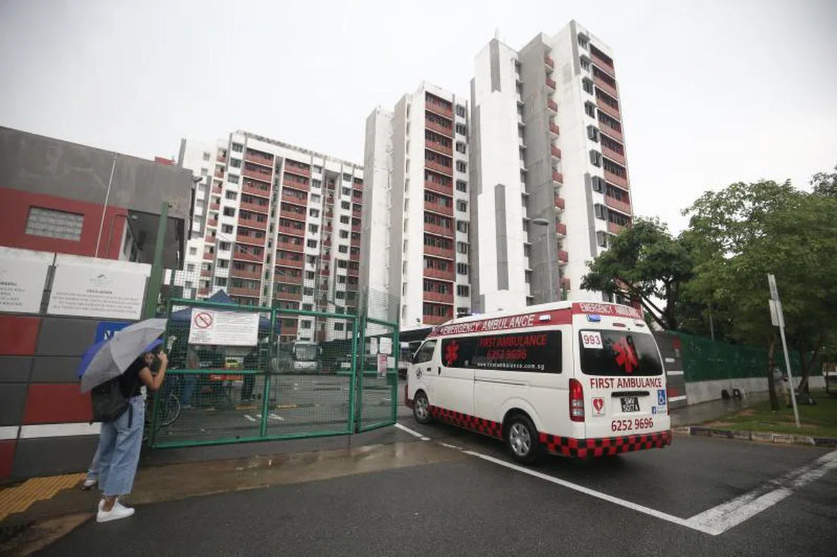  西雅兀兰客工宿舍去年曾爆发感染群。（联合早报） 