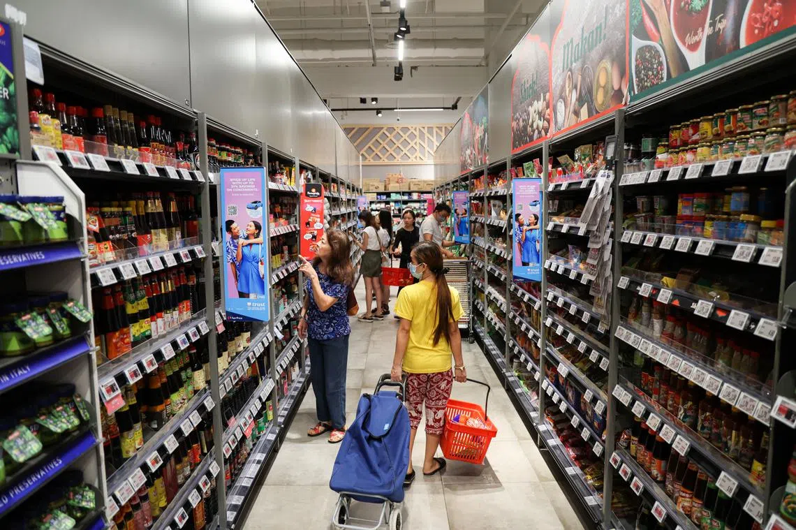 新加坡人近年来深受生活费上涨之苦。（联合早报）