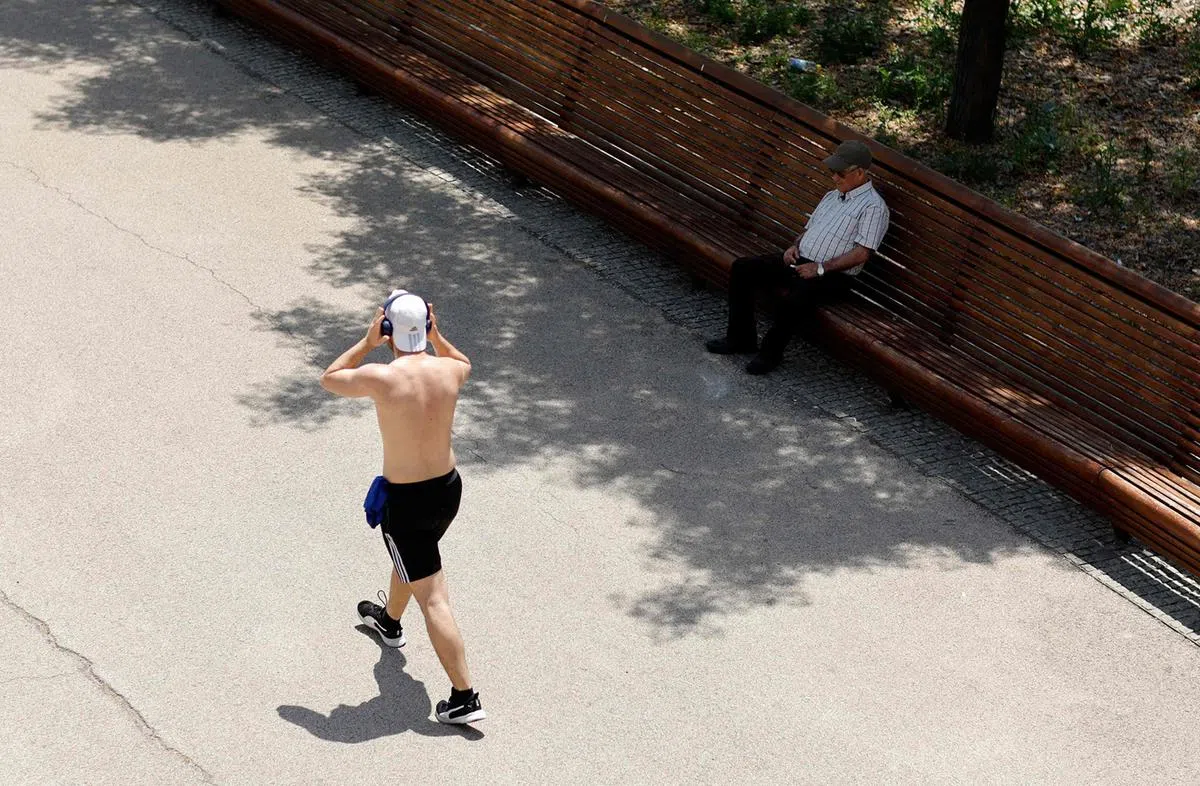 美国加州萨克拉门托（Sacramento）天气异常炎热。（路透社）