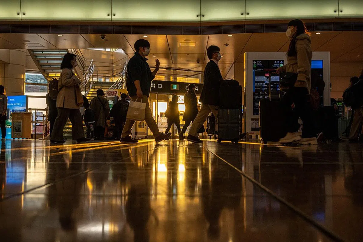 东京羽田机场。（法新社）