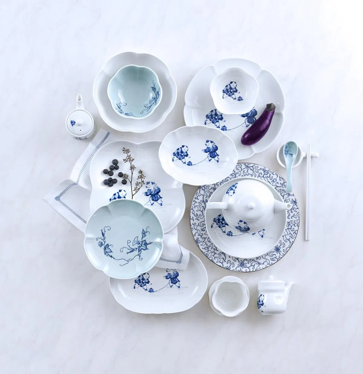 陆升的优质中西餐馆摆设碟。（陆升提供）