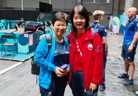 昔日的队友，今日的对手。（曾之颖Instagram）