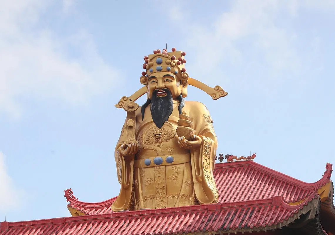 财神爷示意图。（新明日报）