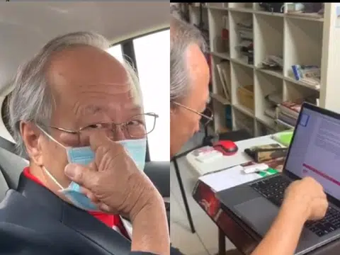 （左图）陈清木在instagram自爆自己的眼镜没有镜片，（右图）他在另一个视频大方承认自己只会用一只手指打字，还自嘲说虽然很慢，但非常精准。（取自陈清木instagram）