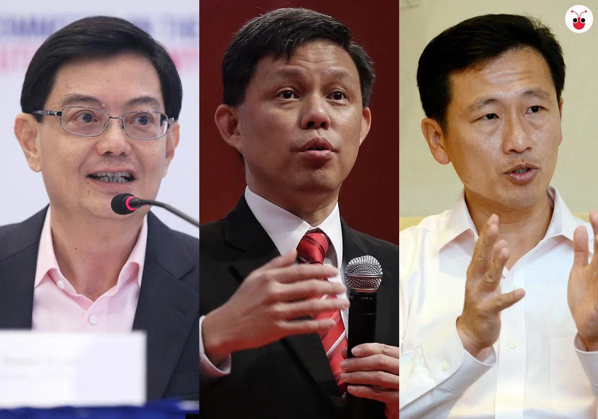  王瑞杰（左）、陈振声（中）以及王乙康（右）。 