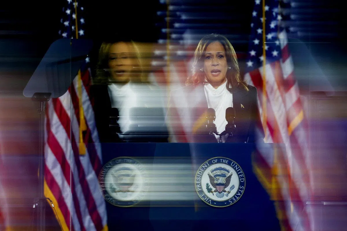 民主党总统候选人哈里斯。（路透社）