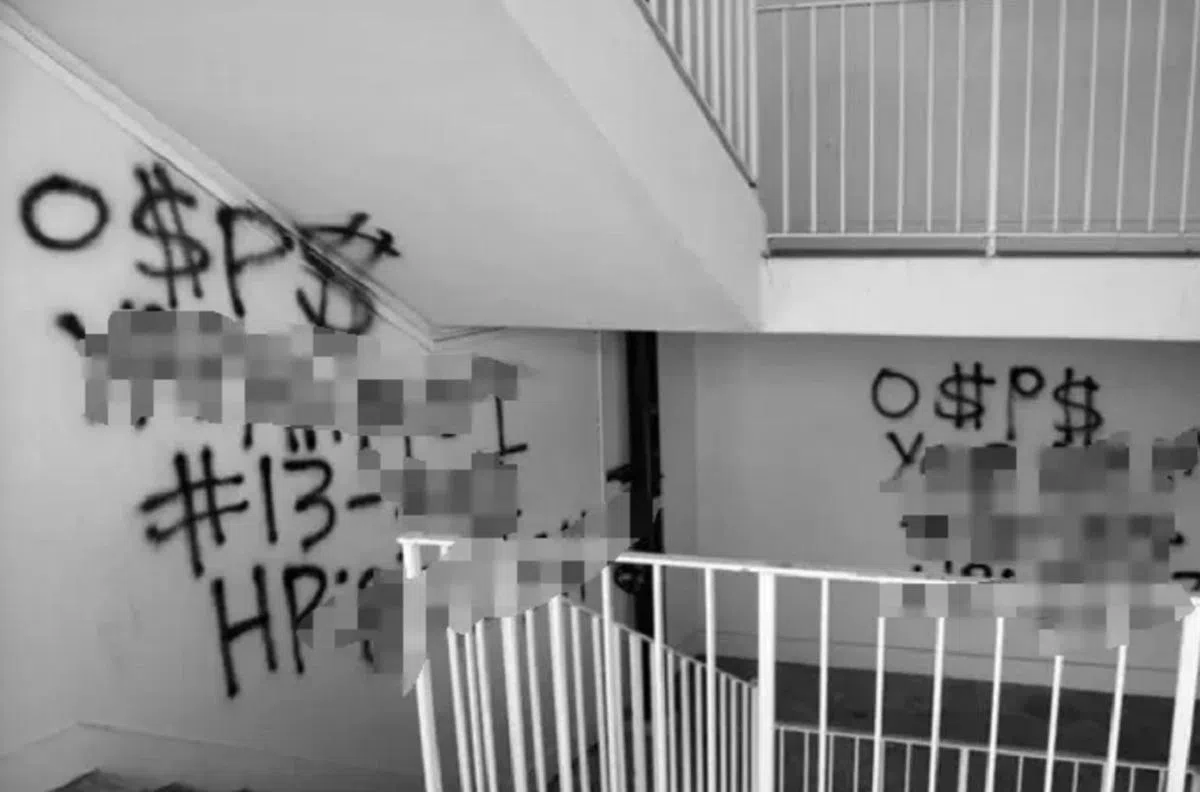 很没创意的“O$P$”（Owe Money Pay Money，欠钱还钱）。（新加坡警察部队）