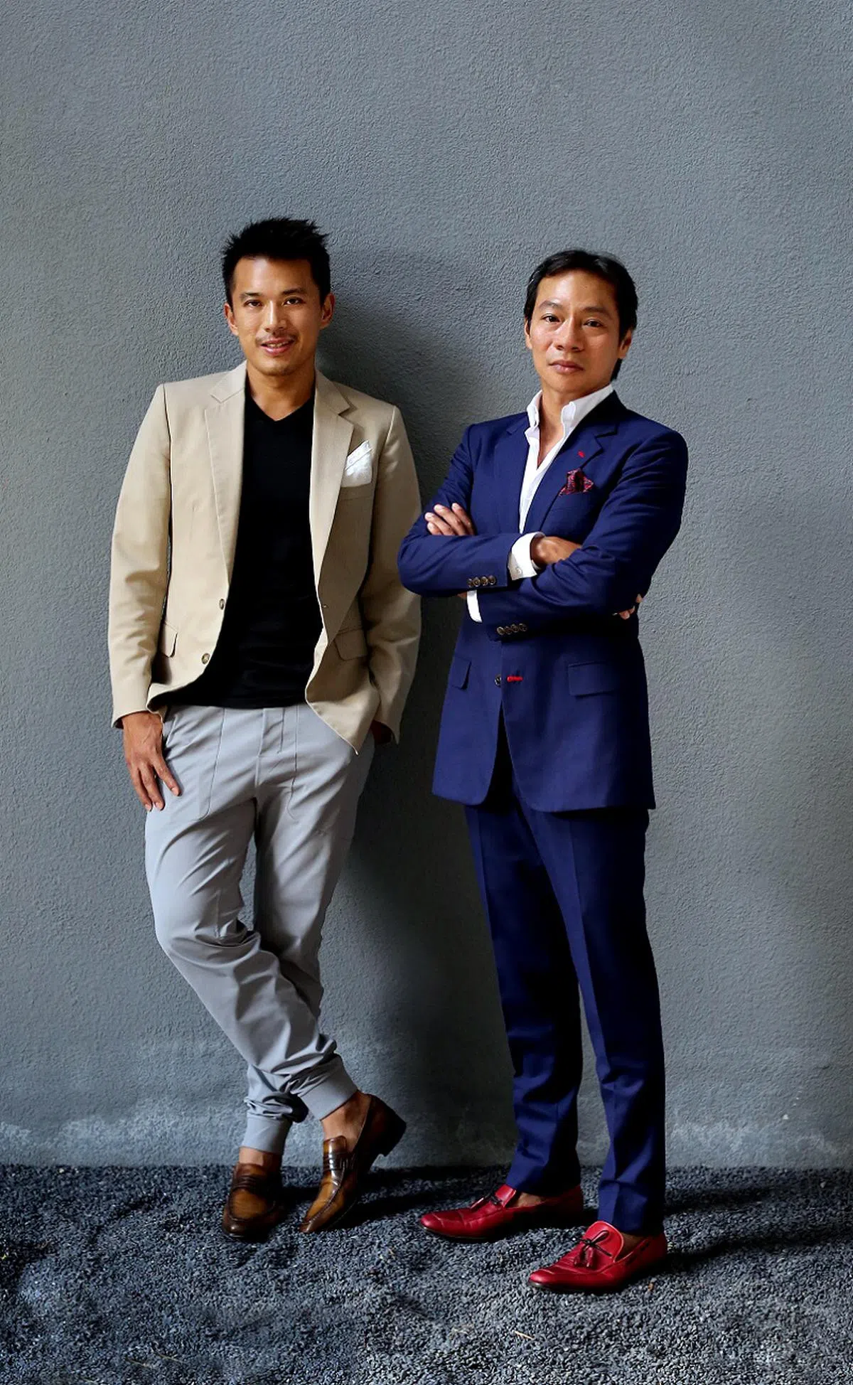  在罗弥伦（左）和罗尔伟看来，处于安定舒适的状态，就会失去“饥饿感”，无异于裹足不前。（联合早报） 