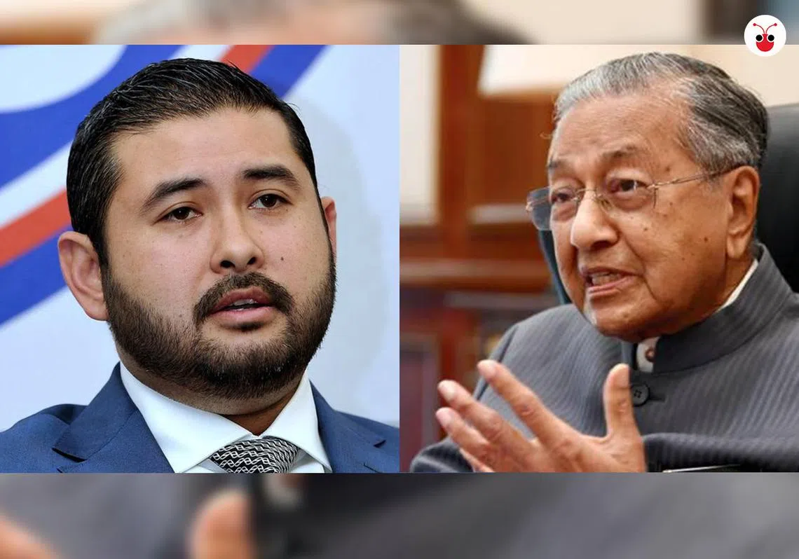 马哈迪表示东姑依斯迈无权换首相，只有人民才有权利。（郭跃男制图）