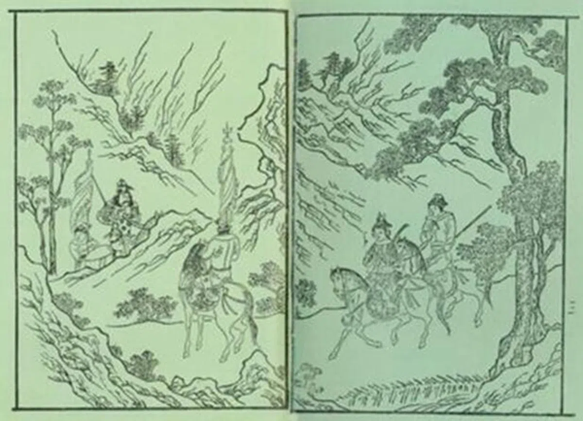  《四声猿-雌木兰替父从军》插图。（互联网） 