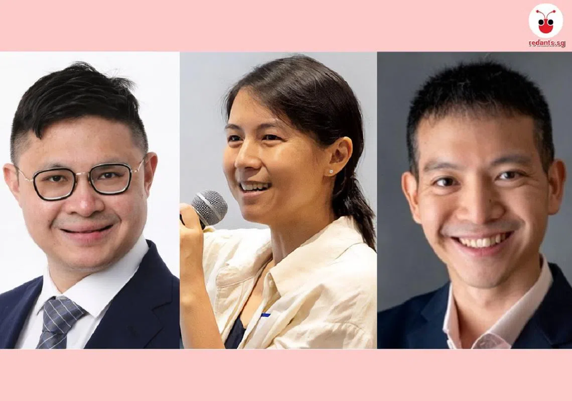 近日辞职的高级公务员包括：（左起）符策翔、吴函燕、罗守恩。他们辞职前分别在交通部、数码发展及新闻部和财政部担任司长。（红蚂蚁制图）