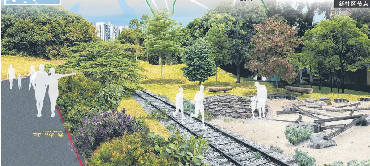 金文泰自然绿道（Clementi Nature Corridor）效果图。（联合早报）