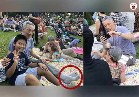 看到总理袜子上的两个小洞洞吗？（曾庆祥制图） 