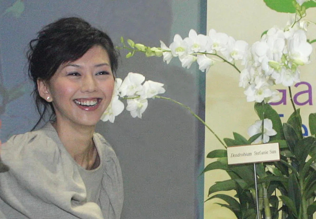  孙燕姿胡姬花命名仪式。（联合晚报） 