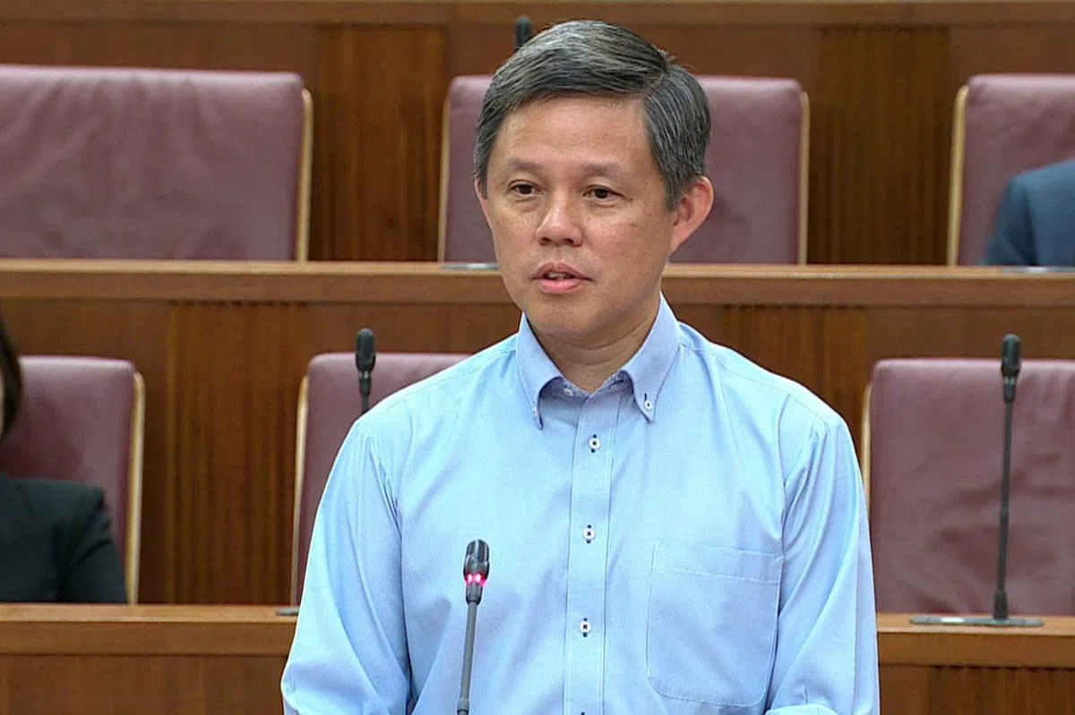 教育部长陈振声。（国会直播视频截图）