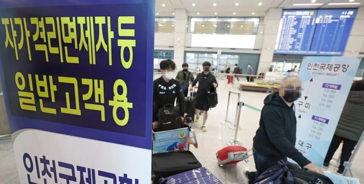 韩国仁川机场旅客入境。（互联网）