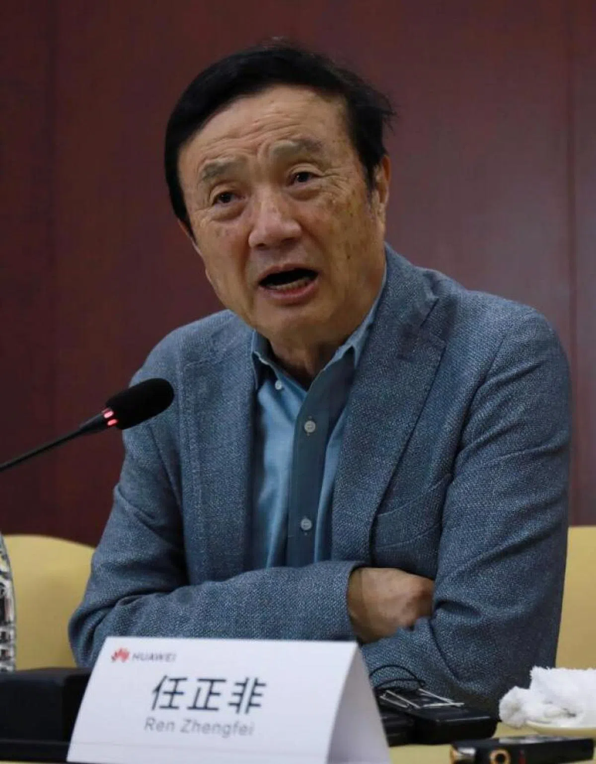 中国华为公司创始人任正非。（法新社）