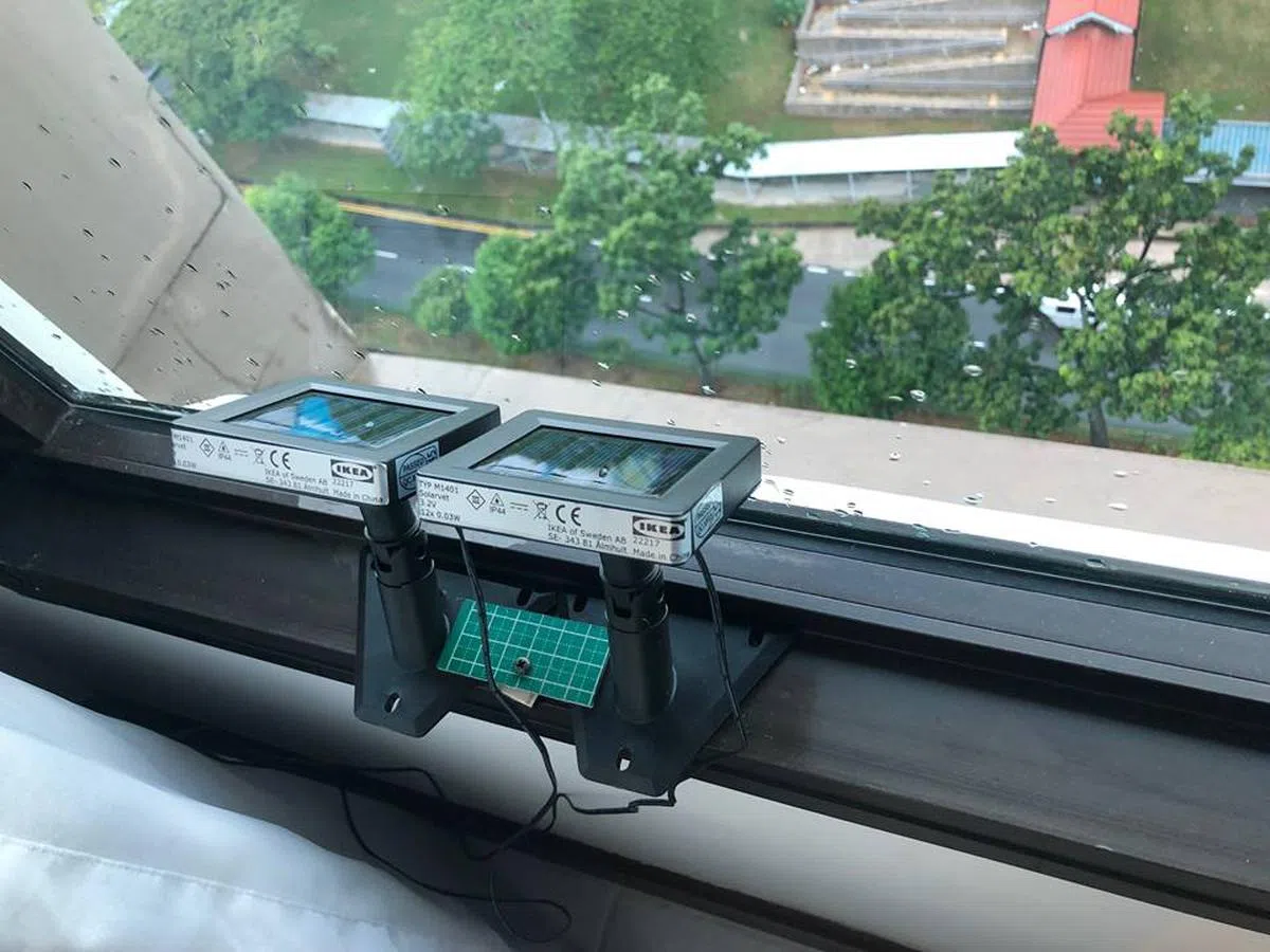  收集太阳能仪器。（侯佩瑜） 