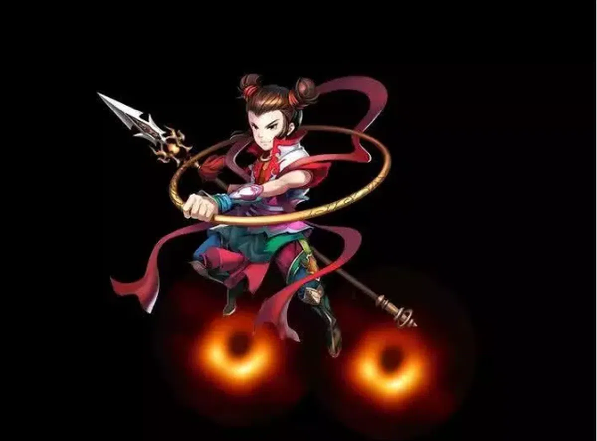  原来我们小时候就目睹过黑洞的真实样子了，长得和哪吒的风火轮一模一样！ 
